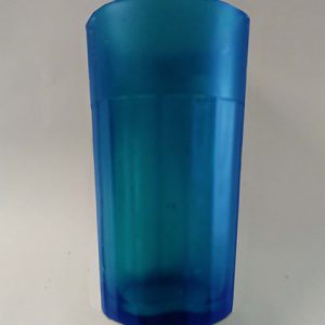 Breakaway standard drinking glass. Tint: Blue