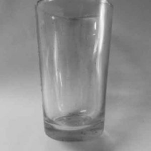 Breakaway standard drinking glass. Tint: Clear